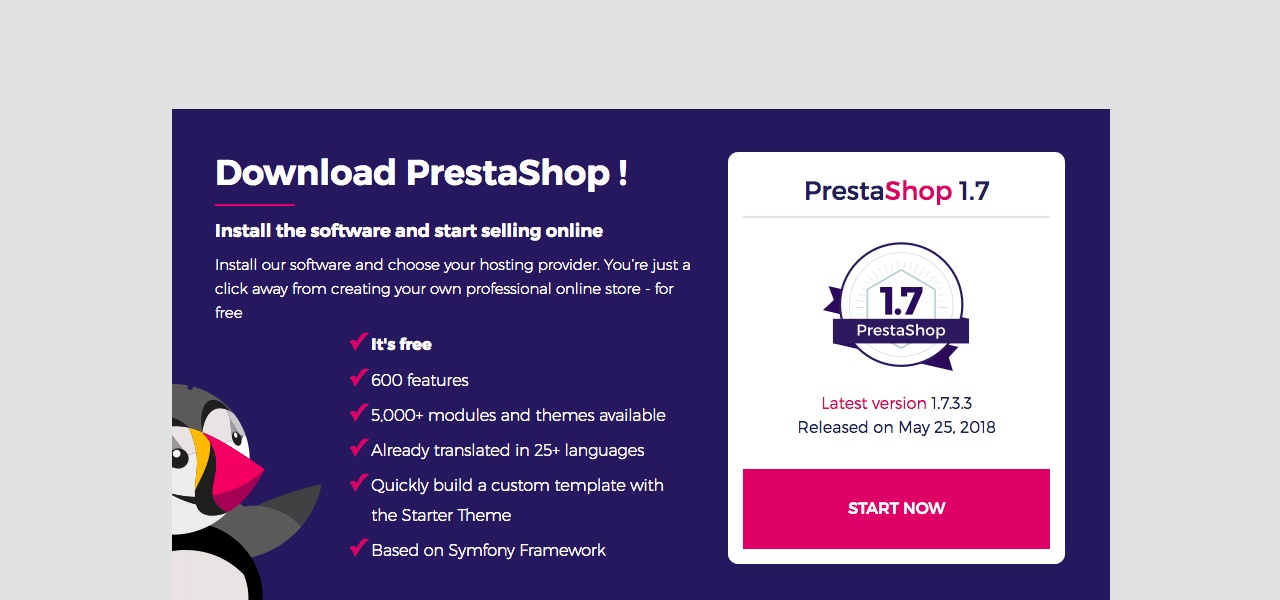 Download the PrestaShop package